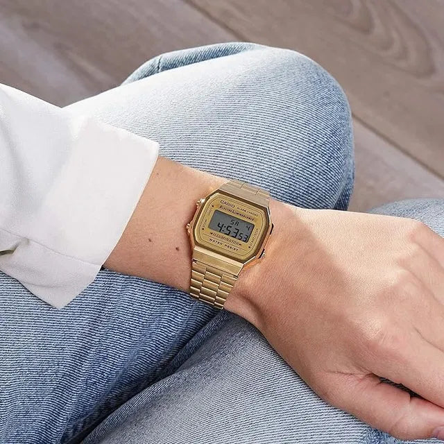 Casio A168WG-9 Digital Gold Tone Unisex Watch