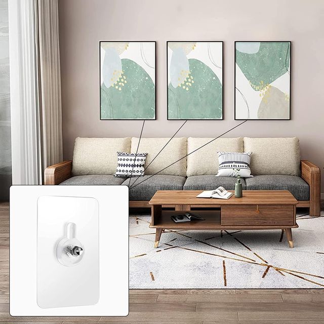 Wall Mount Hooks for Home 20 Pcs