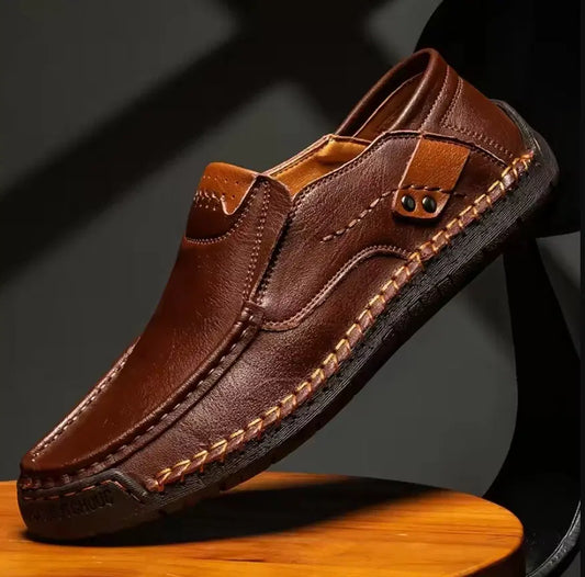 Skid Brown Semi Formal Shoes For Men