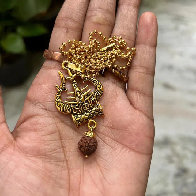 Spiritual Necklace Of Shiva Trishul damaru