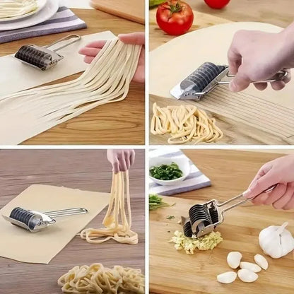 Stainless Steel Handheld Dough & Noodle Pasta Cutter Tool