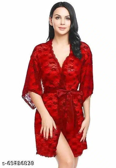 Night Dress for Women (Red, XXS) (Set of 1)