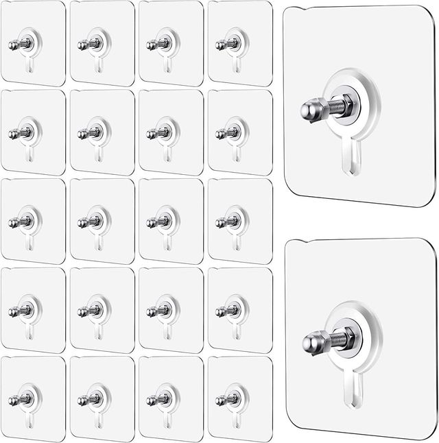Wall Mount Hooks for Home 20 Pcs