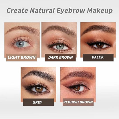 Waterproof Eyebrow Pencil with a Micro Fork Tip Applicator Pack of 2