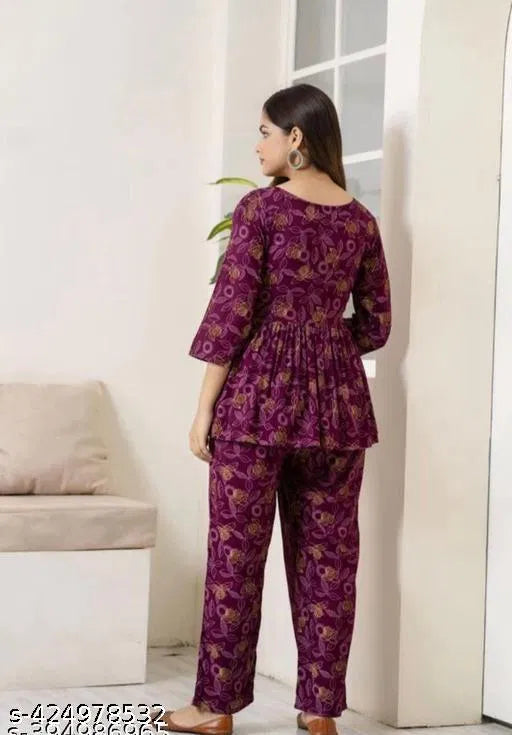 Printed Co-Ord Sets For Girls