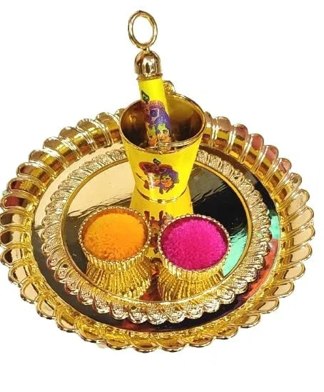 Radha Krishna Printed Bucket Pickari