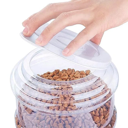Self-Dispensing Pet Food Dispenser With Large Capacity