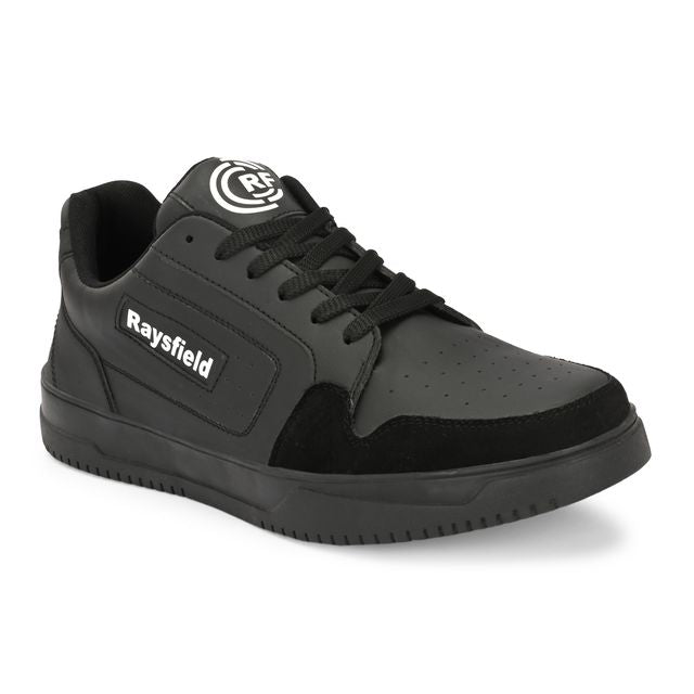 Raysfield Men's Black Casual Sneakers
