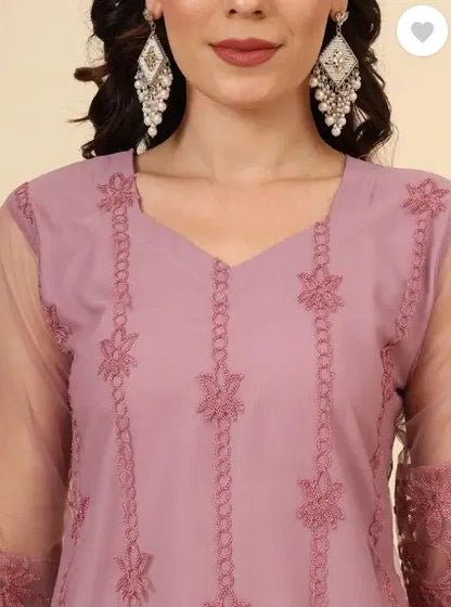 Women Kurti With Dupatta And Bottomwear