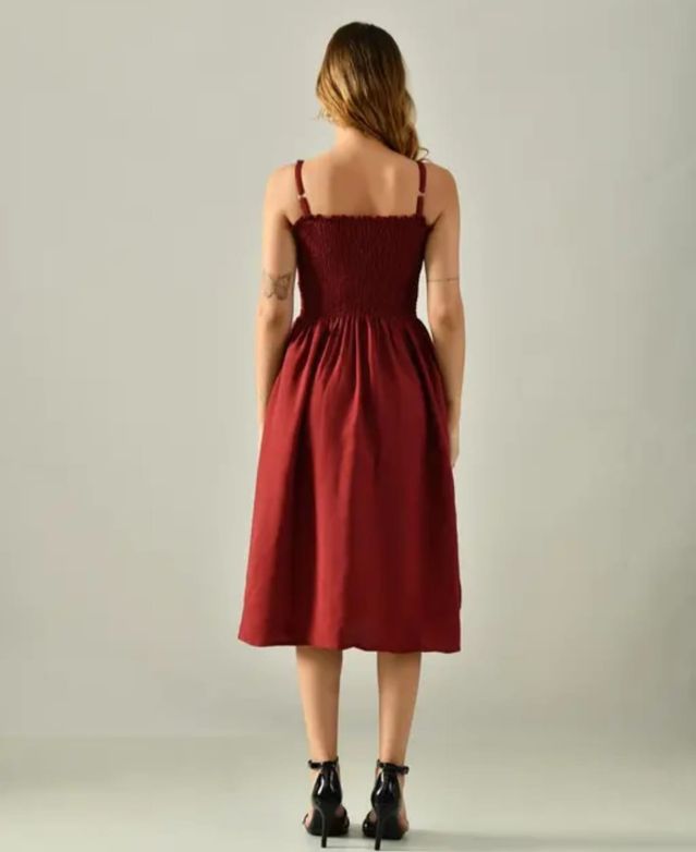 Stylish Dress For Girls (Maroon)