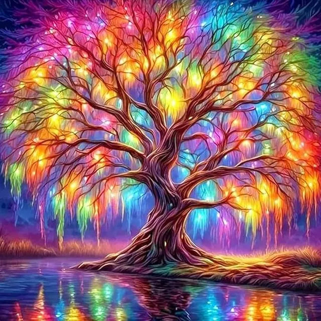 5D Tree Diamond Art Kit for Adults and Beginners