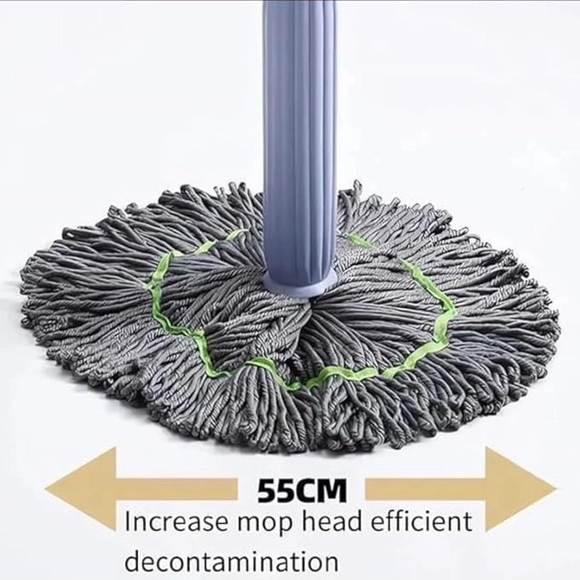 2 in 1 Dehydrated Floor Cleaning And 360 Rotatable Adjustable Cleaning Mops