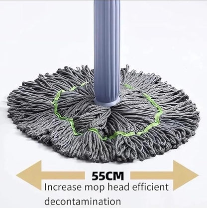 2 in 1 Dehydrated Floor Cleaning And 360 Rotatable Adjustable Cleaning Mops