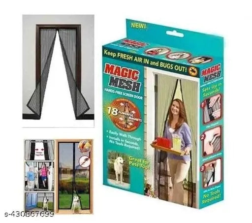 Polyester Magnetic Mosquito Net Curtain for Doors
