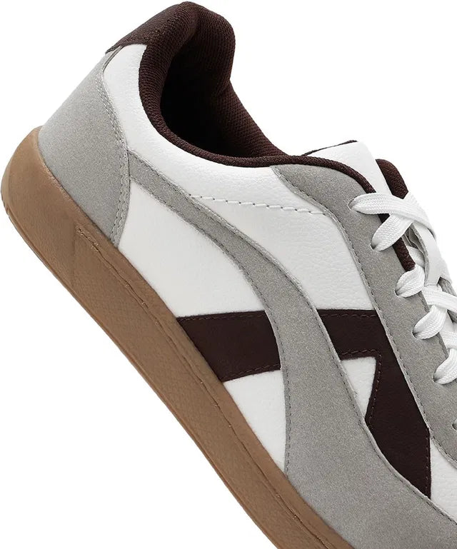 Bewakoof Men's Rippers Asphalt Color Block Low-Top Sneakers.