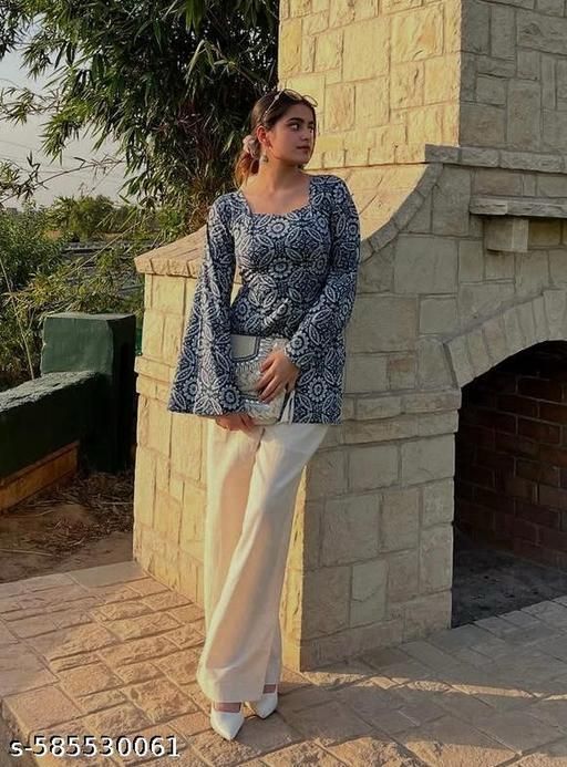 Stylish And Trendy Printed Kurti for girls