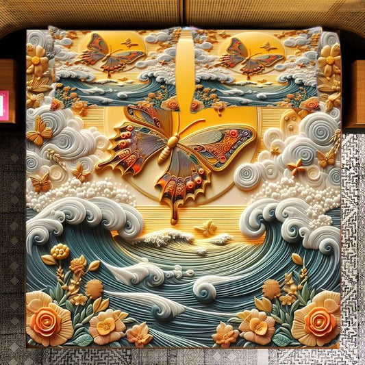 7D Butterfly Bedsheet