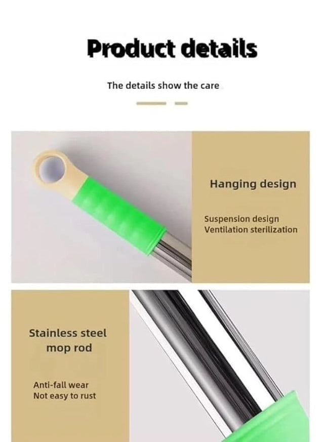 2 in 1 Dehydrated Floor Cleaning And 360 Rotatable Adjustable Cleaning Mops