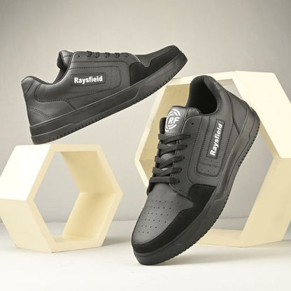 Raysfield Men's Black Casual Sneakers