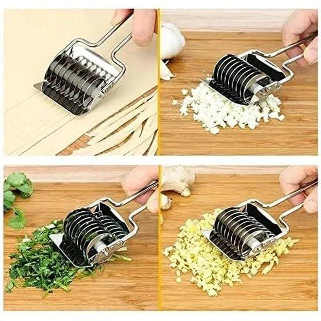 Stainless Steel Handheld Dough & Noodle Pasta Cutter Tool