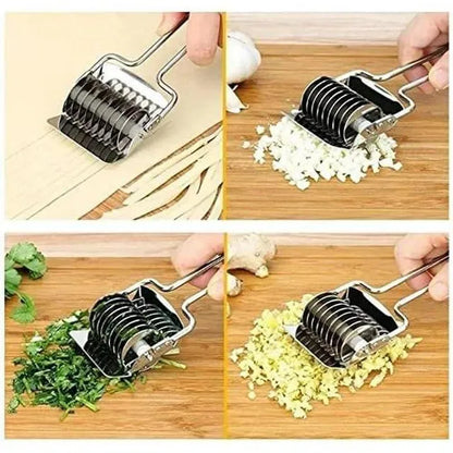Stainless Steel Handheld Dough & Noodle Pasta Cutter Tool