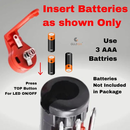 8 in 1 Screwdrivers with Flashlight