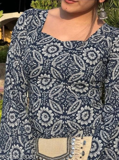 Stylish And Trendy Printed Kurti for girls