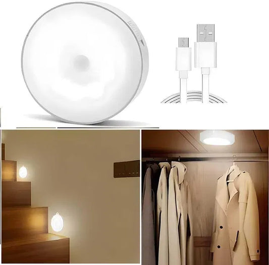 Motion Sensor Night Light for Home with USB Charging ( Pack of 2)