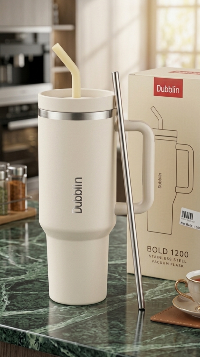 Insulated Matte Tumbler – Beige