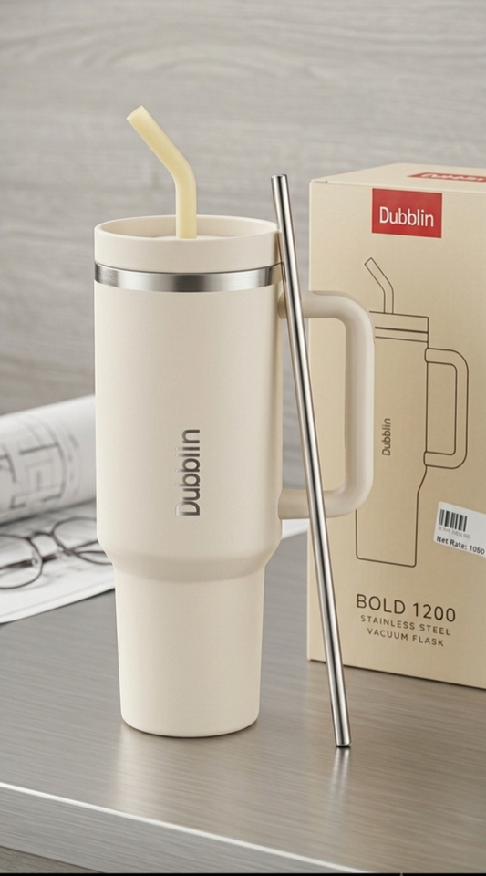 Insulated Matte Tumbler – Beige